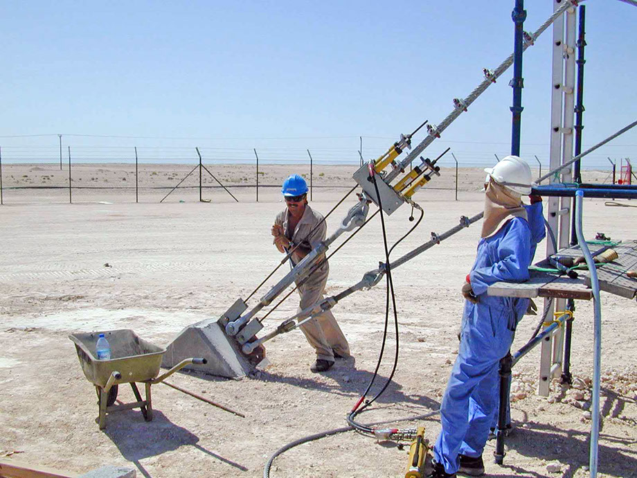 Flare Stack Commissioning/Guy Wire Tensioning